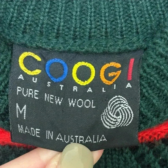 COOGI Vintage Wool Textured Abstract‎ Sweater - Picture 4 of 5